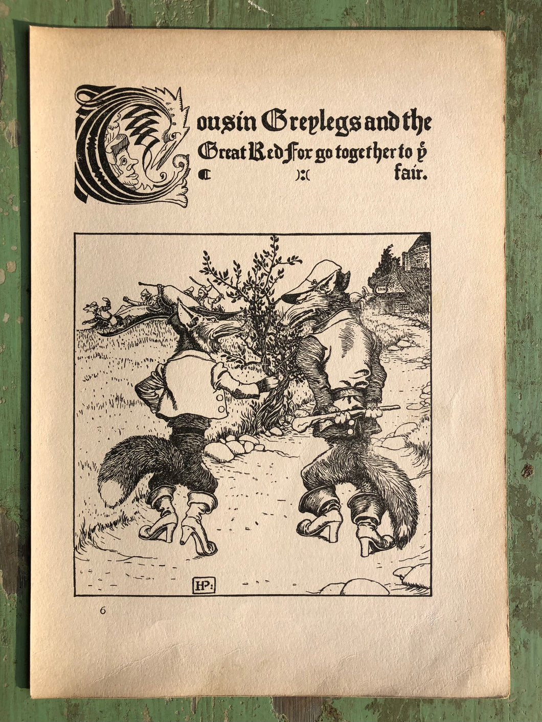 Print from The Wonder Clock by Howard Pyle
