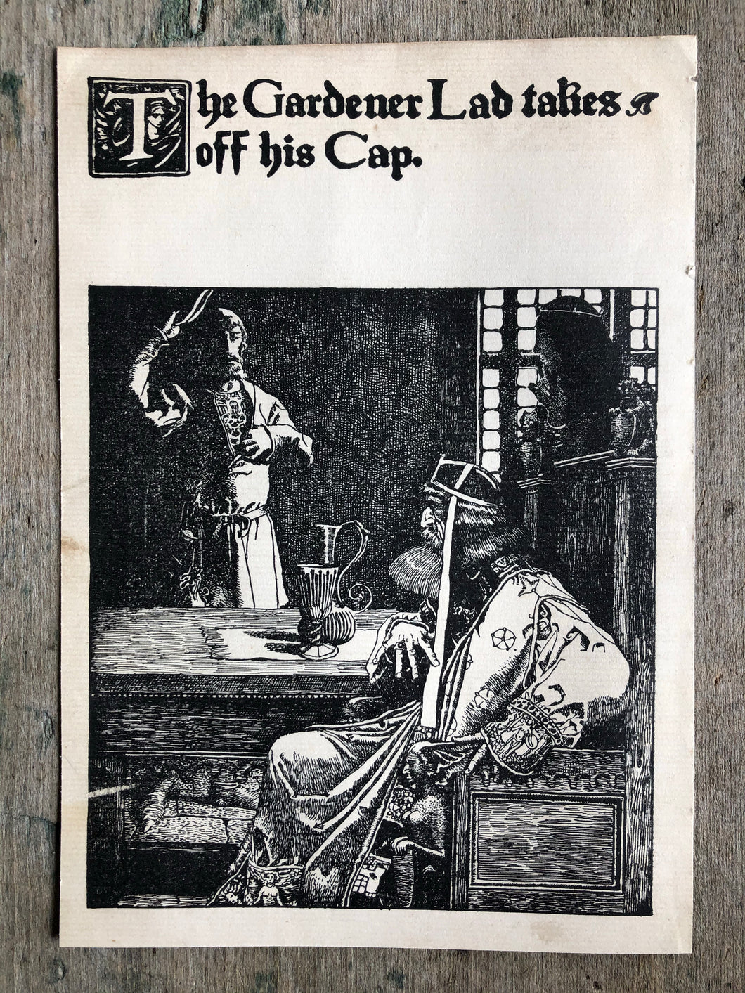 Print from “The Story of King Arthur and His Knights” by Howard Pyle