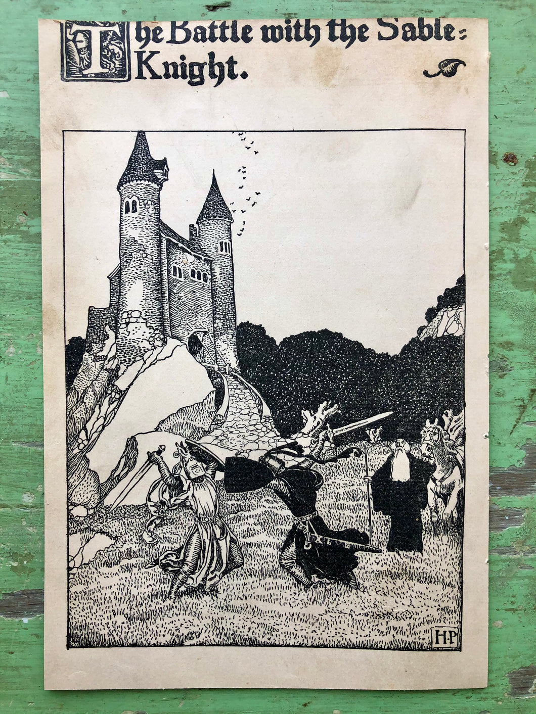 Print from “The Story of King Arthur and His Knights” by Howard Pyle