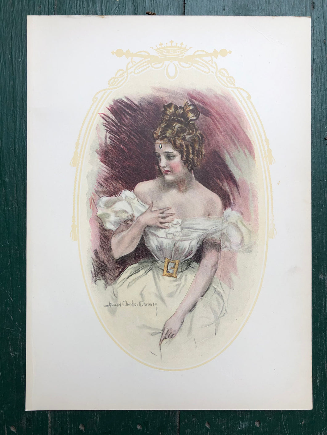 Print from “The Christy Girl” drawn by Howard Chandler Christy