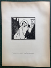 Load image into Gallery viewer, Double-sided Print: &quot;Headpiece: Pierrot with the Hour-Glass&quot; and &quot;Tailpiece to &#39;Pierrot of the Minute&#39;&quot; by Aubrey Beardsley
