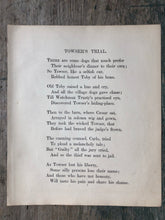 Load image into Gallery viewer, Print and Poem from Old Friends and New Faces: Towser’s Trial
