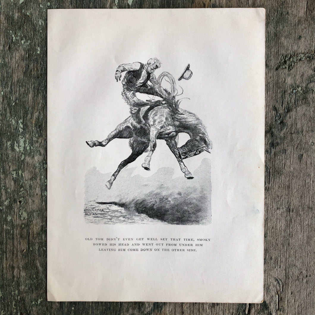 Print from “Smoky: The Cow Horse” written and illustrated by Will James