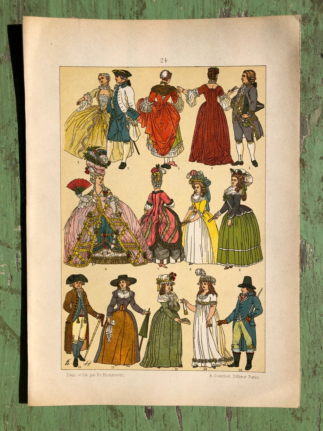 Early 20th Century Print of Historic Fashion