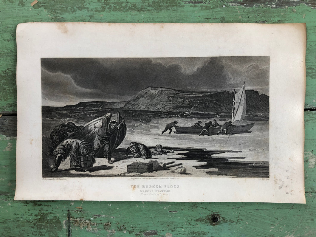 Print from “Arctic Exploration: the Second Grinnell Expedition to Find Sir John Franklin, 1853, 54, 55” by Elisha Kent Kane