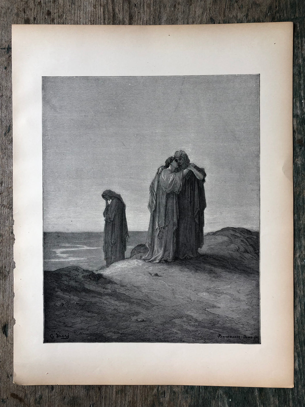 Naomi and Her Daughters-in-Law. From The Dore Bible Gallery by Gustave Dore