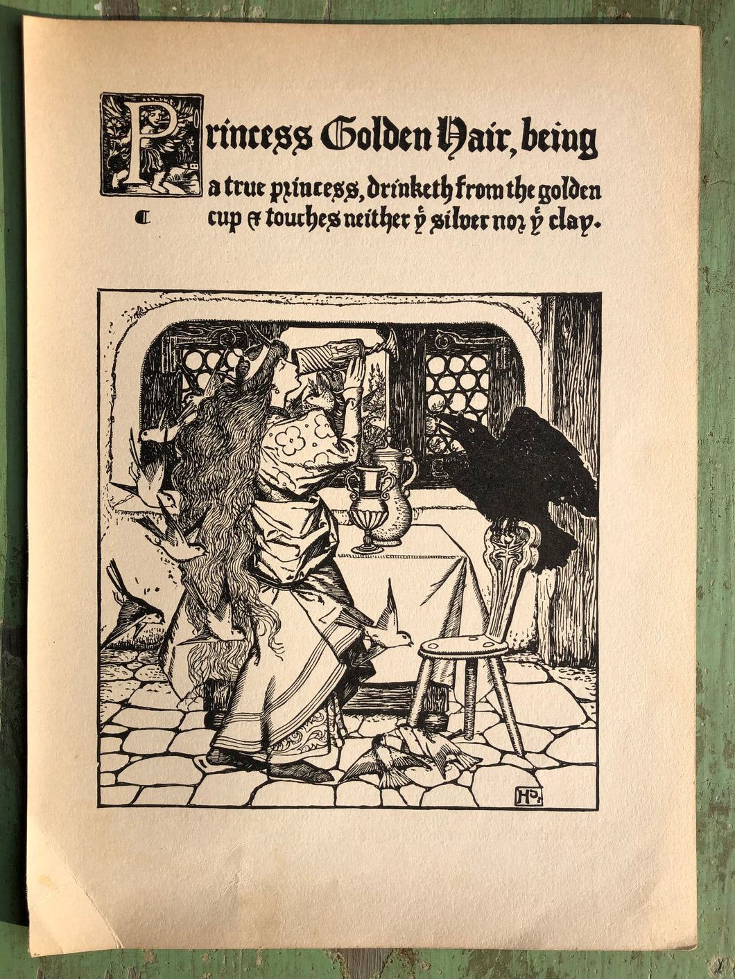Print from The Wonder Clock by Howard Pyle