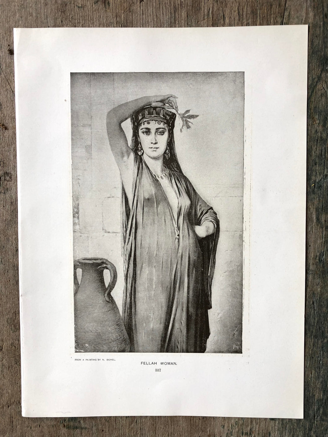 Fellah Woman reproduced from a painting by N. Sichel