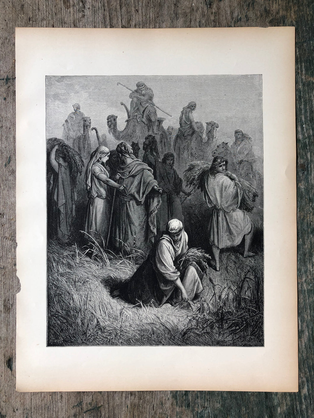 Ruth and Boaz. From The Dore Bible Gallery by Gustave Dore