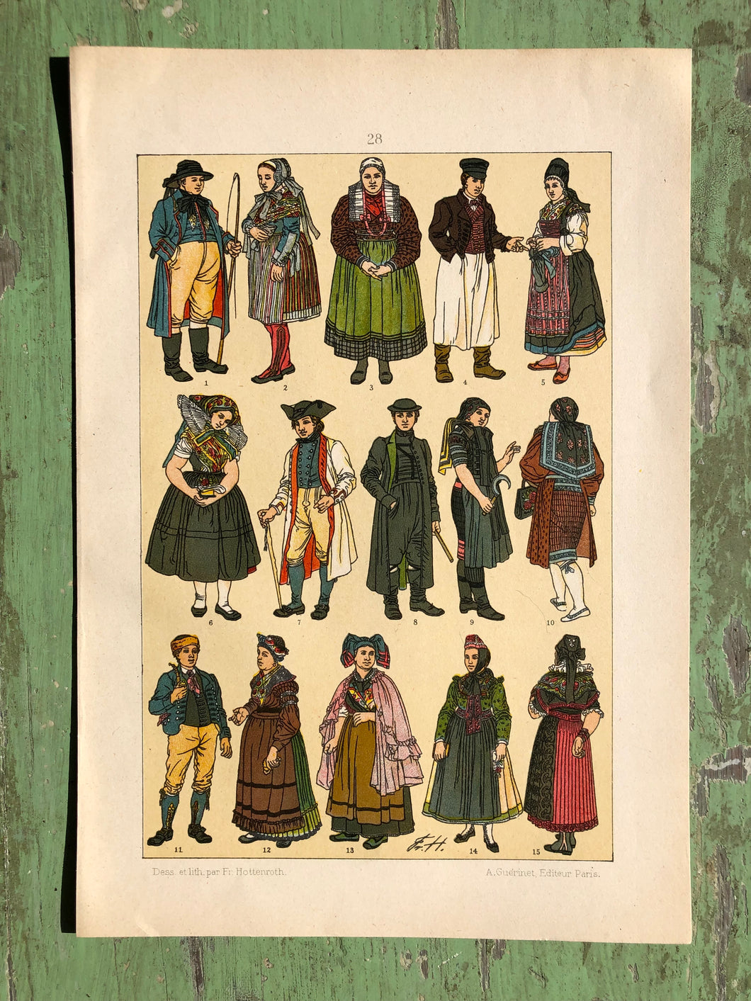 Early 20th Century Print of Historic Fashion