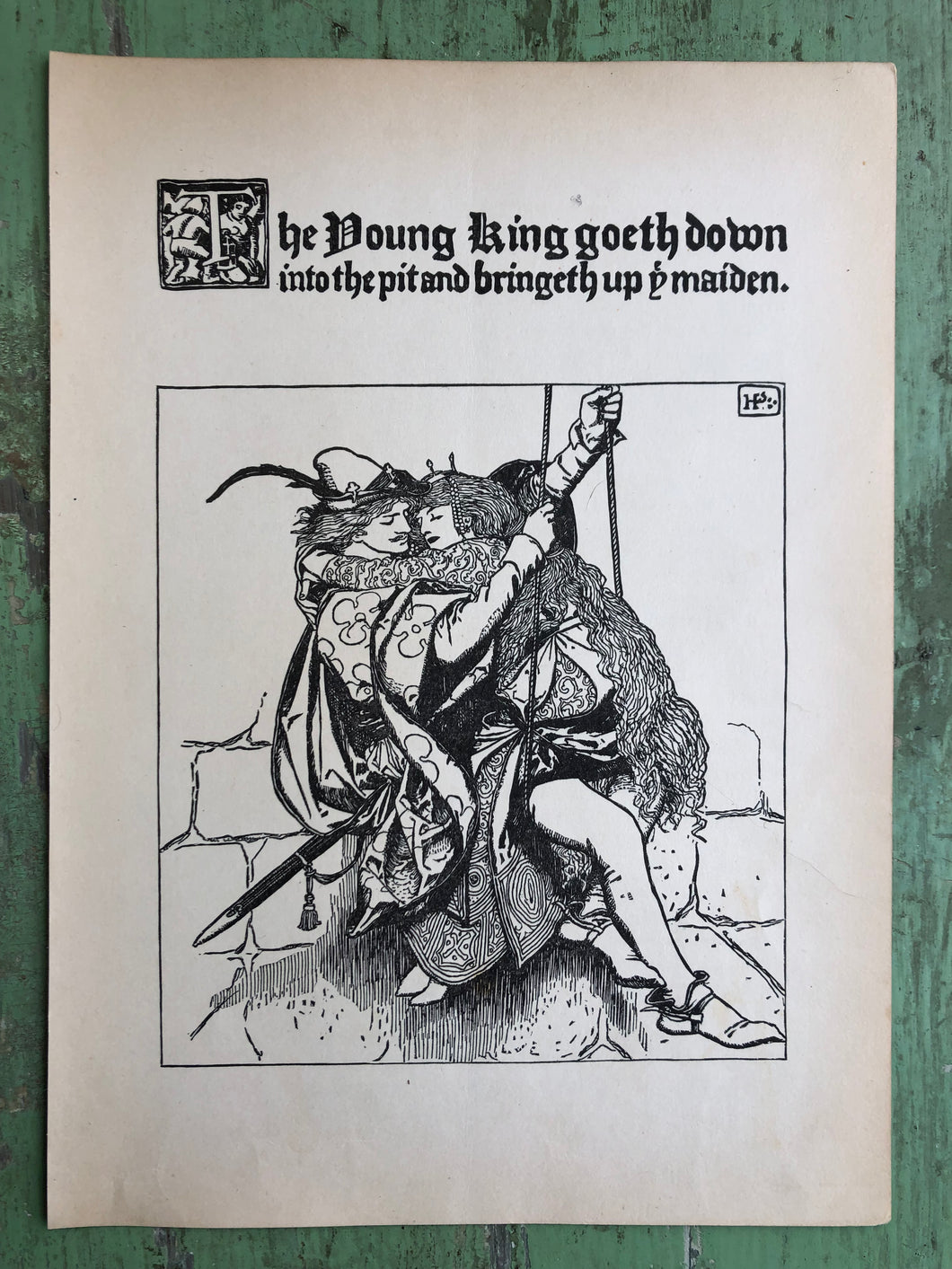 Print from The Wonder Clock by Howard Pyle