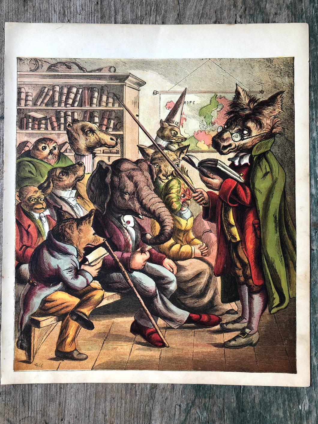 Print and Poem from Old Friends and New Faces: Doctor Donkey’s Academy