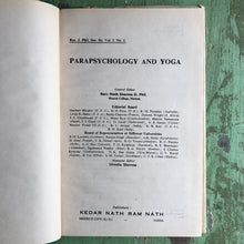 Load image into Gallery viewer, Parapsychology and Yoga. Edited by Ram Nath Sharma and Urmila Sharma
