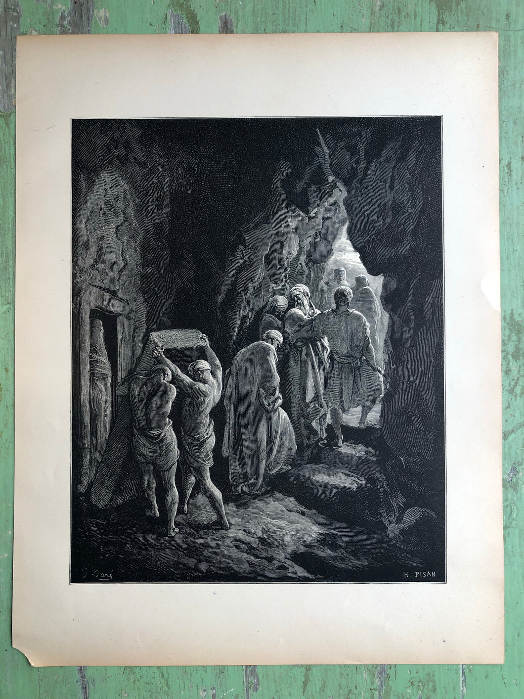 The Burial of Sarah. Print from The Dore Bible Gallery by Gustave Dore