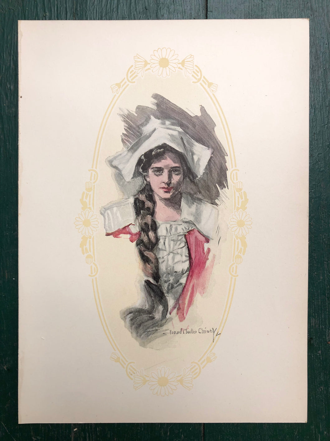 Print from “The Christy Girl” drawn by Howard Chandler Christy