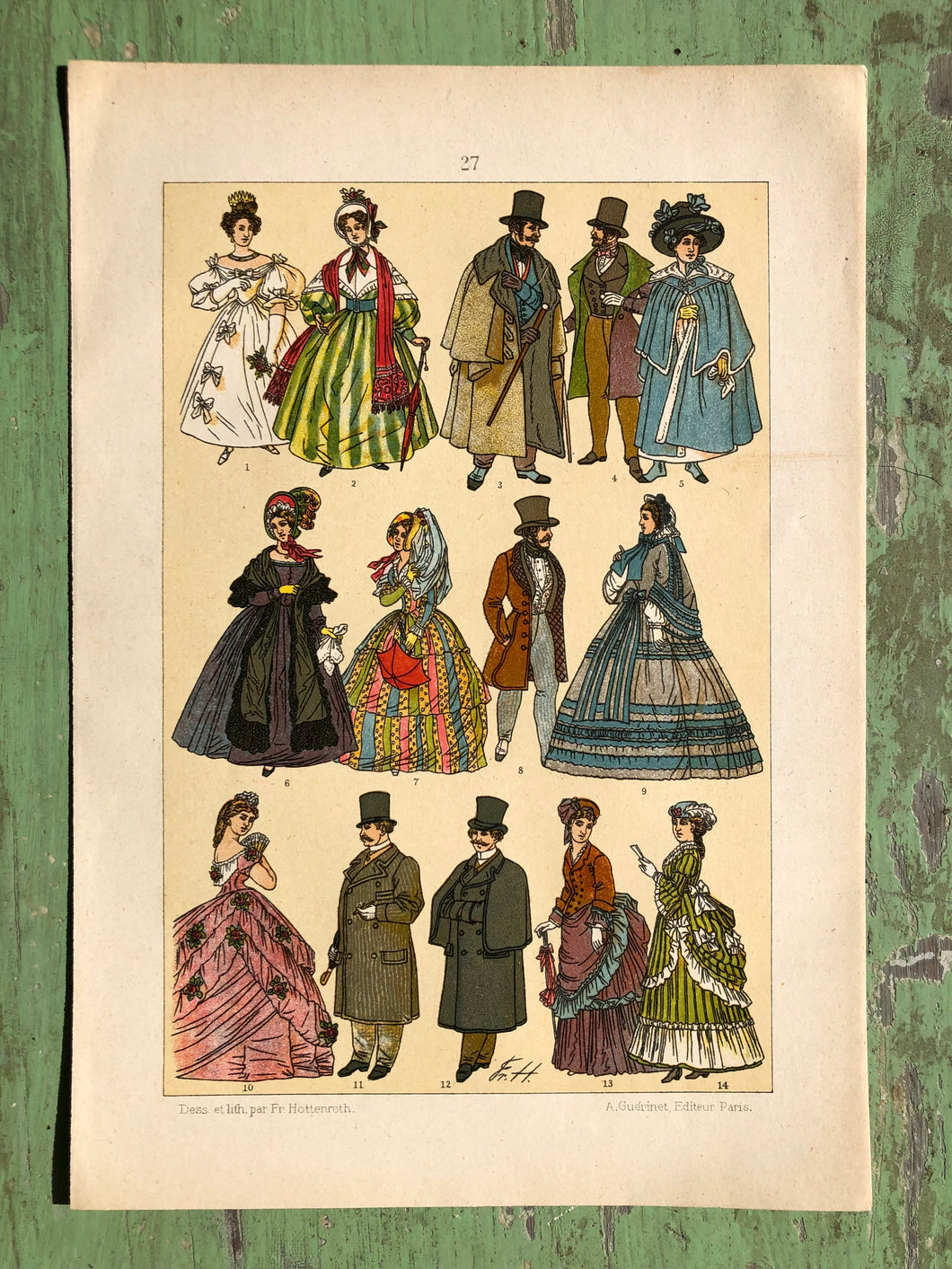Early 20th Century Print of Historic Fashion
