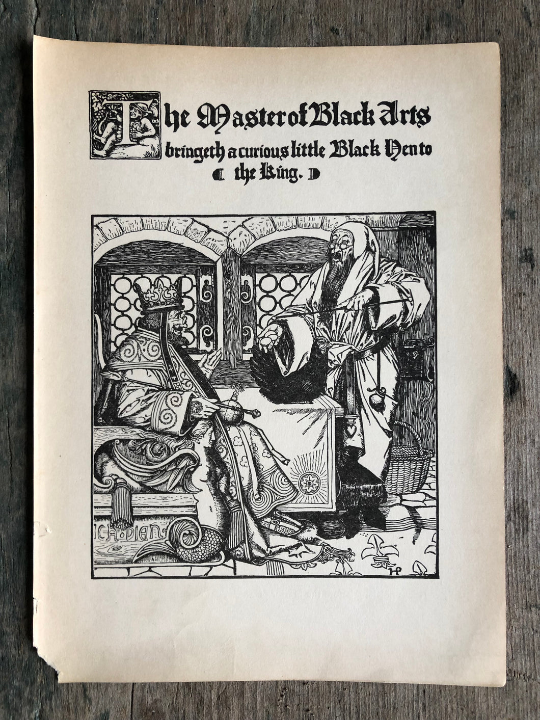 Print from The Wonder Clock by Howard Pyle