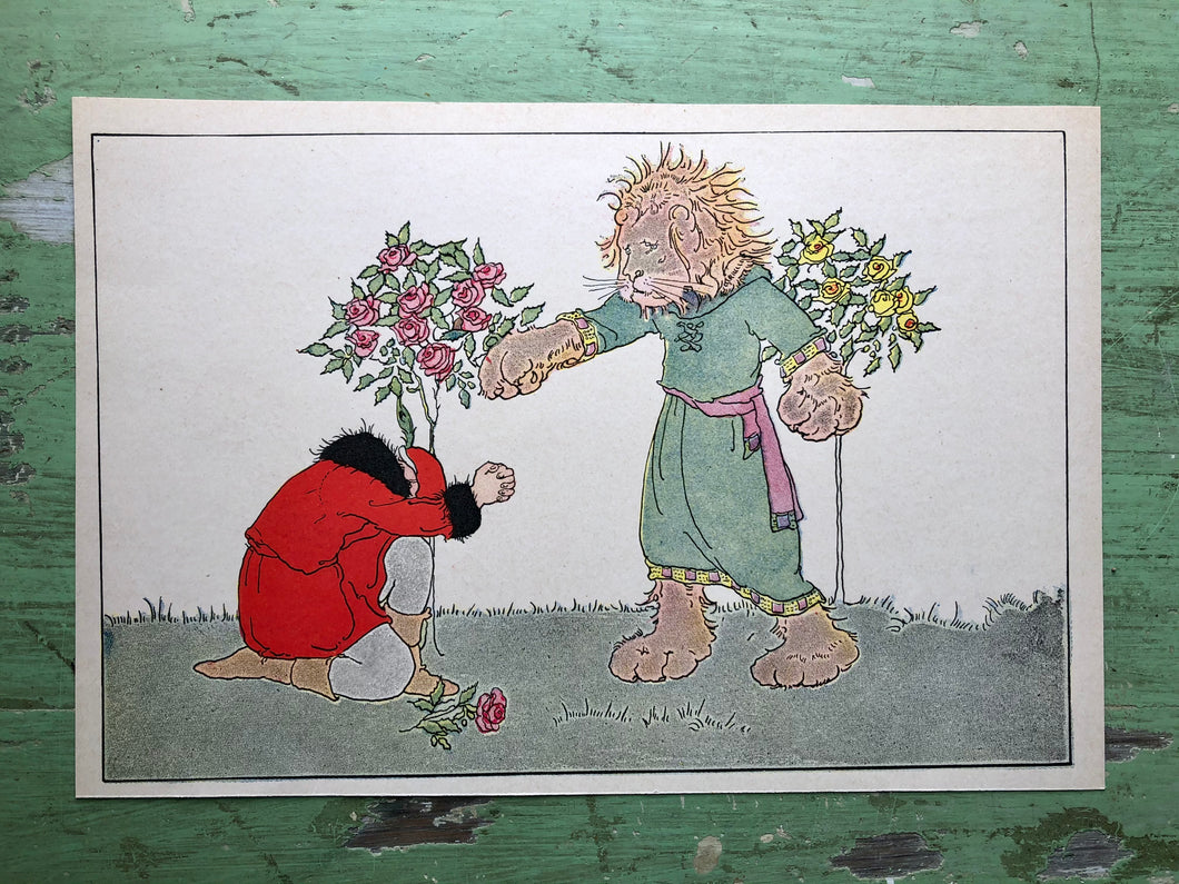 Print illustrated by Margaret Evans Price from “Once Upon a Time: A Book of Old-Time Fairy Tales”