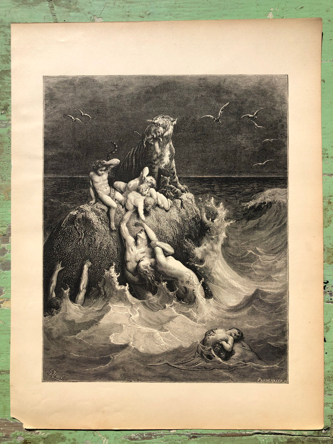 The Deluge. From The Dore Bible Gallery by Gustave Dore