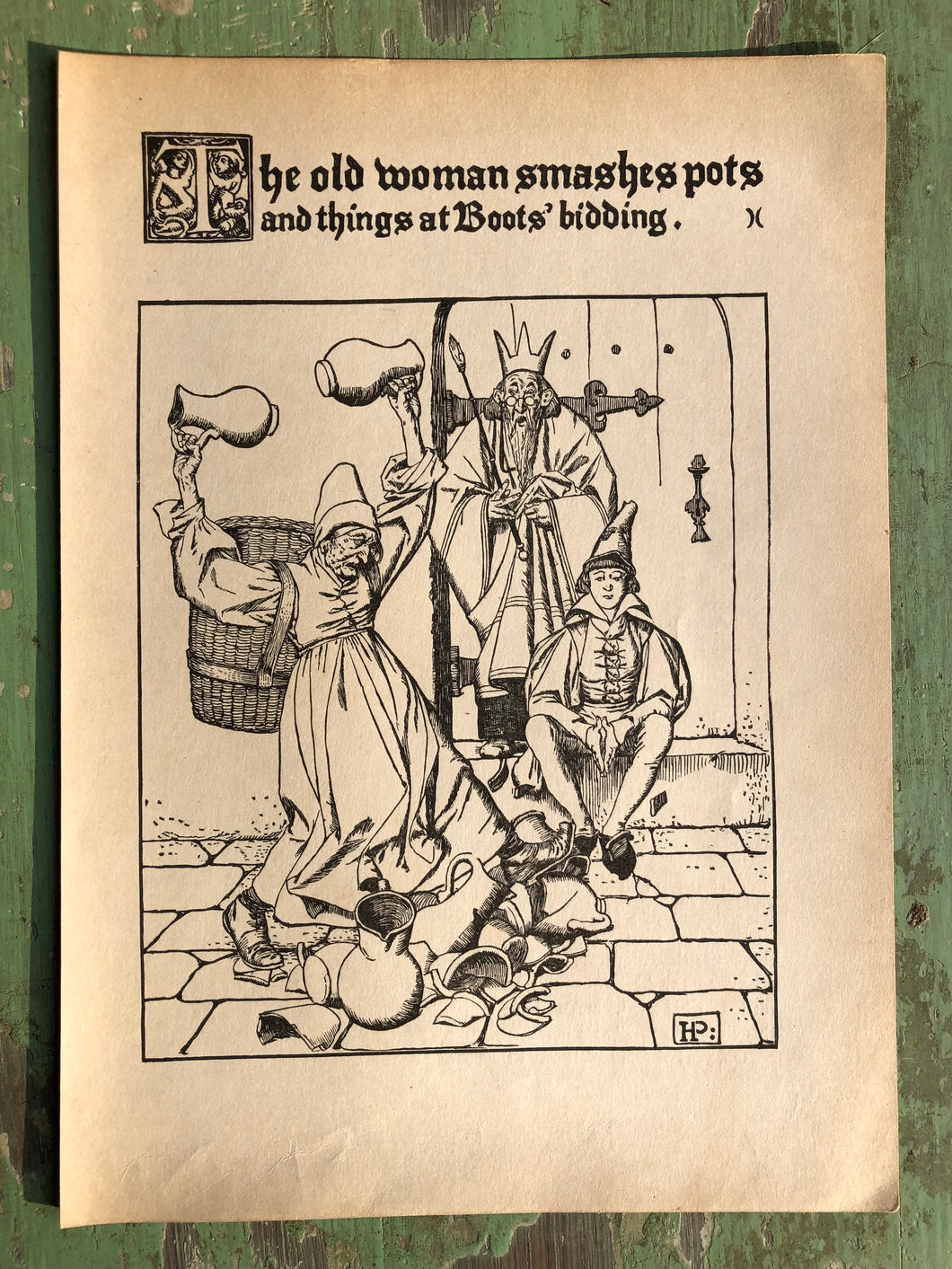 Print from The Wonder Clock by Howard Pyle