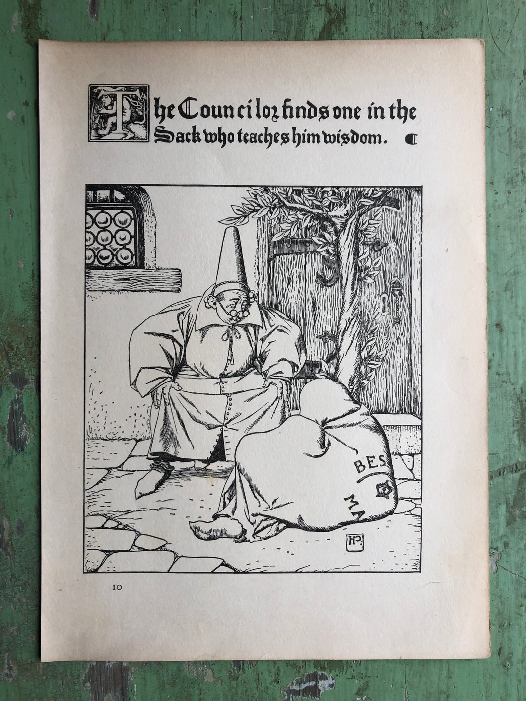 Print from The Wonder Clock by Howard Pyle