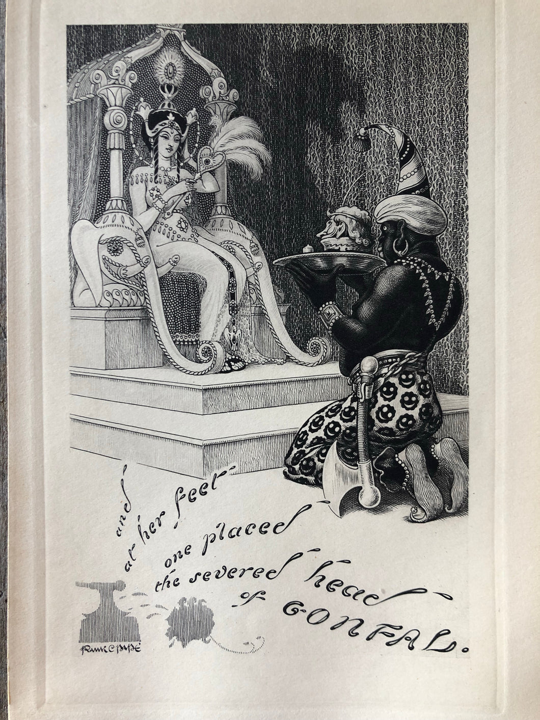 Print by Frank C. Pape from The Silver Stallion: A Comedy of Redemption by James Branch Cabell