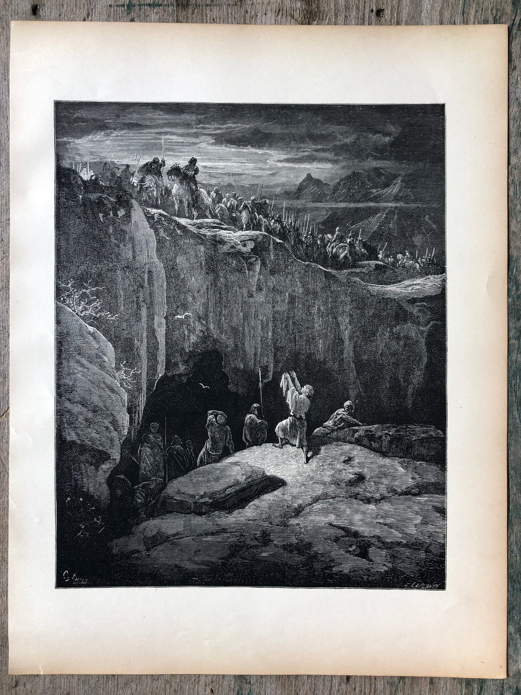 David Spares Saul. From The Dore Bible Gallery by Gustave Dore