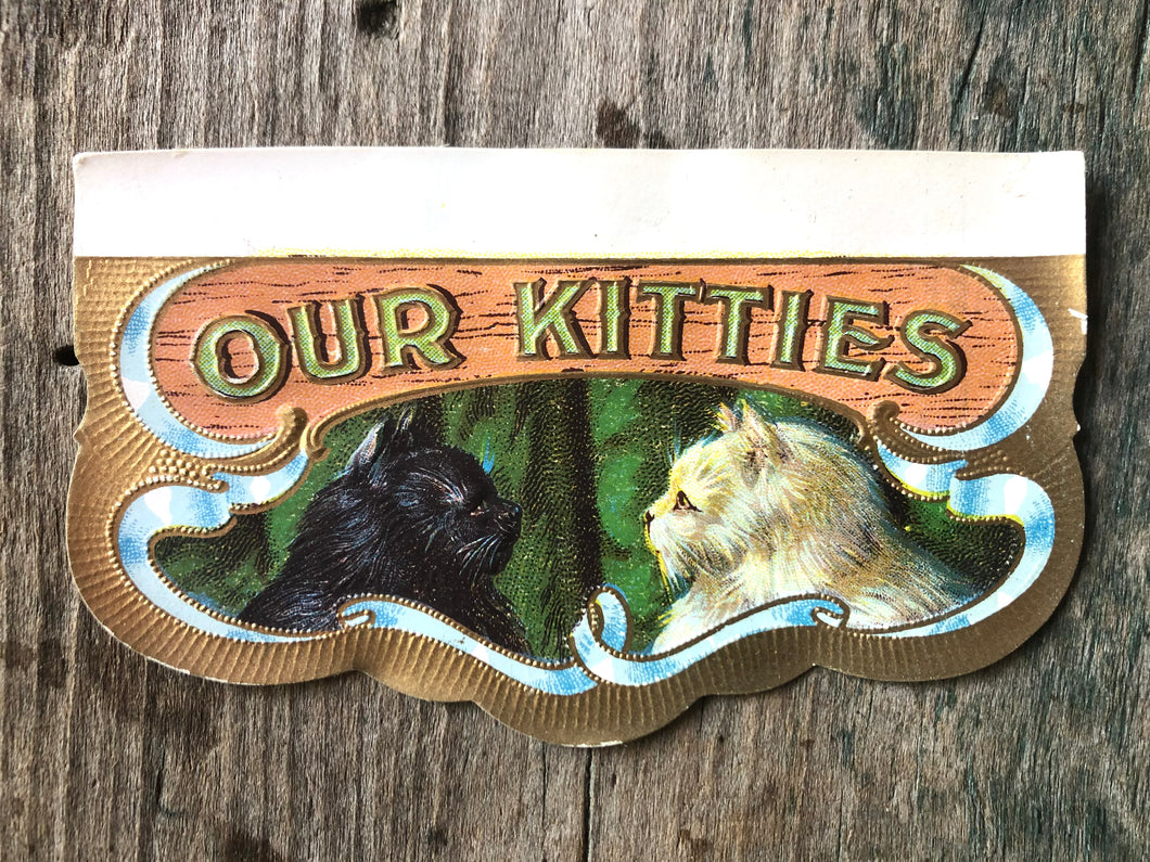 Our Kitties Cigar Label