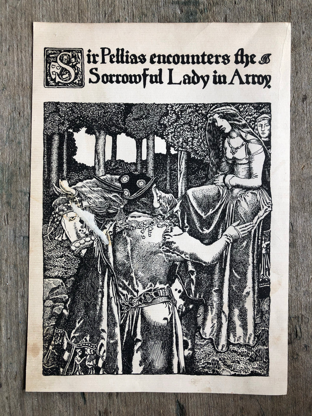Print from “The Story of King Arthur and His Knights” by Howard Pyle