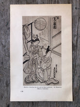 Load image into Gallery viewer, Double-sided Print: Portrait of an Entertainer. By Kaigetudo-Dohan. Maidens. By Masanobu

