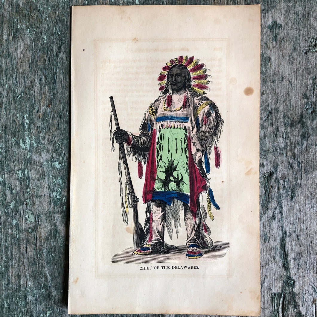 Hand-Colored Plate from The Indian Races of North and South America by Charles De Wolf Brownell