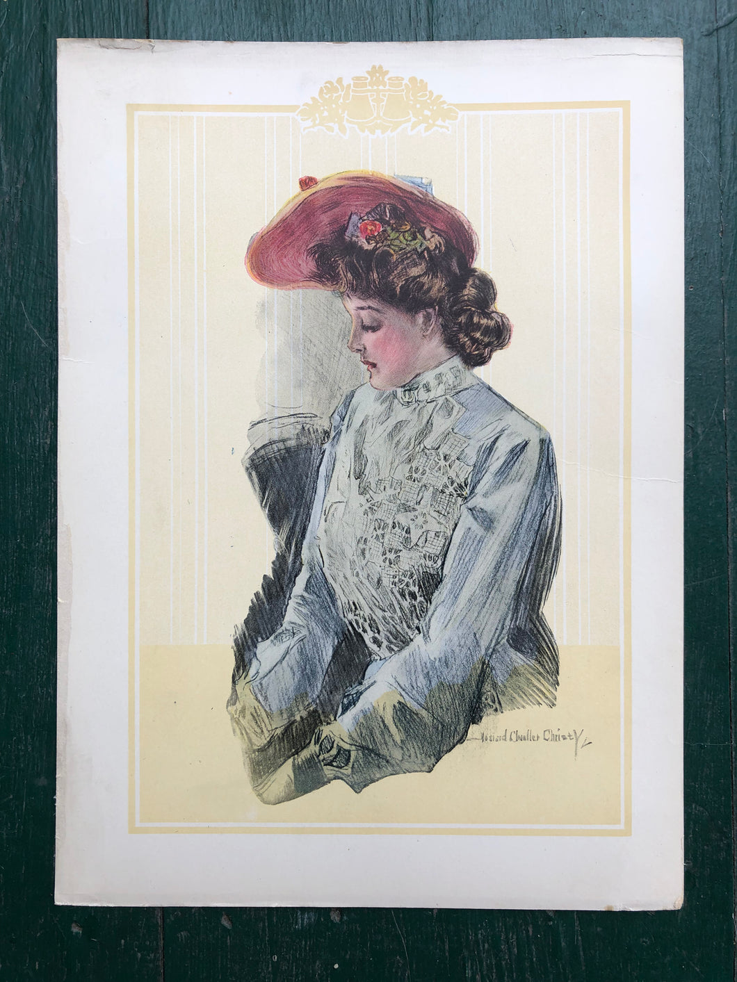 Print from “The Christy Girl” drawn by Howard Chandler Christy