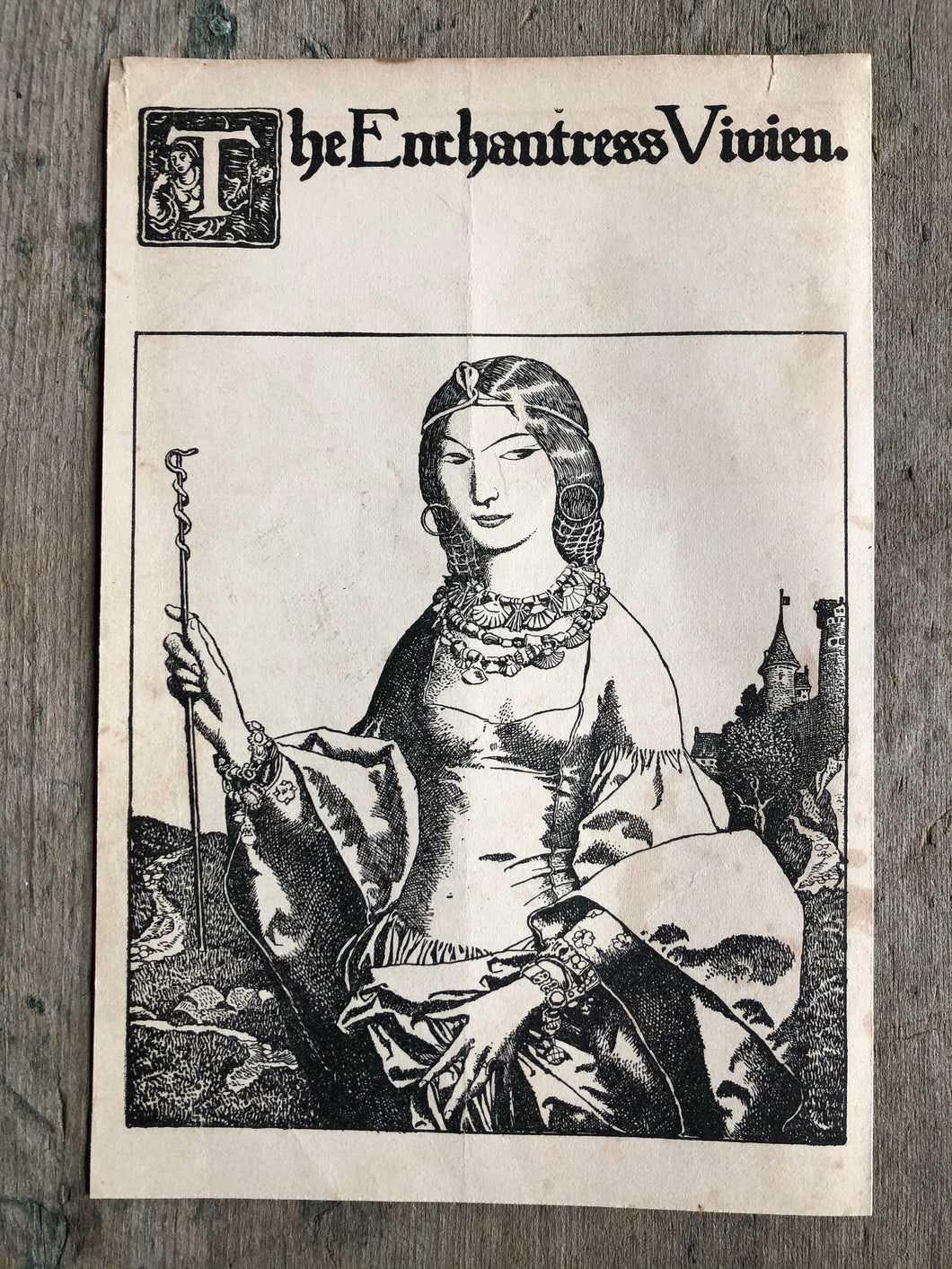 Print from “The Story of King Arthur and His Knights” by Howard Pyle