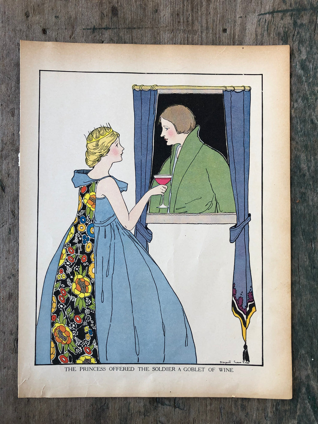 Print illustrated by Margaret Evans Price from “Once Upon a Time: A Book of Old-Time Fairy Tales”