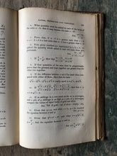 Load image into Gallery viewer, The Elements of Algebra: Designed for the Use of Students in University. by James Wood.
