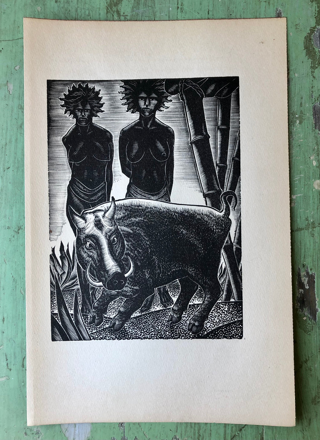 Woodcut Print by Lynd Ward from “Hot Countries” by Alec Waugh