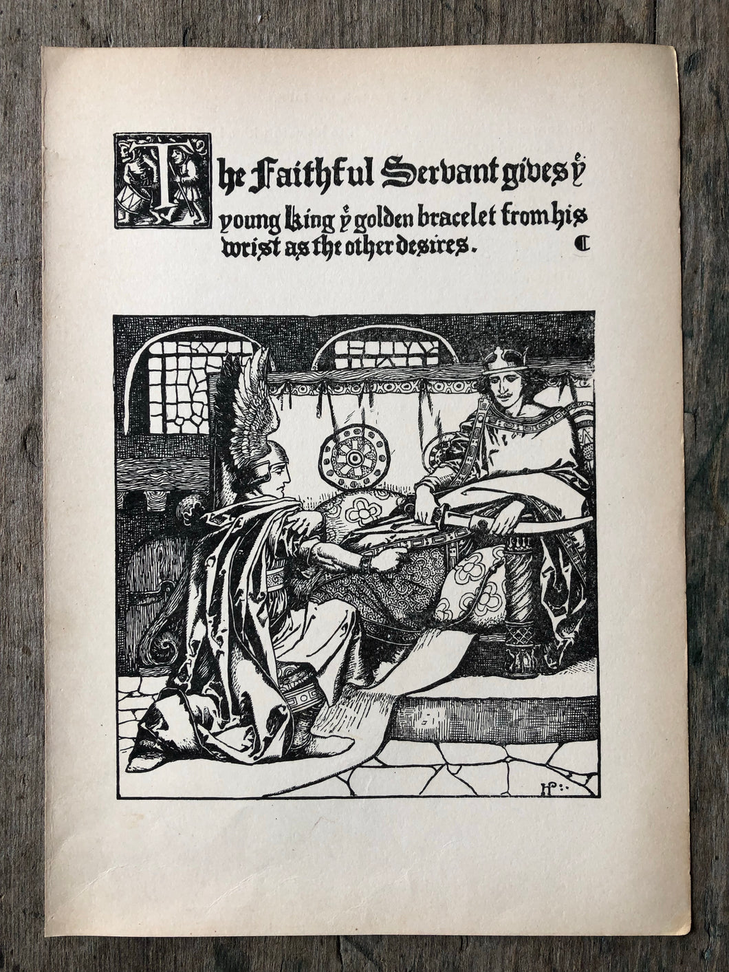 Print from The Wonder Clock by Howard Pyle