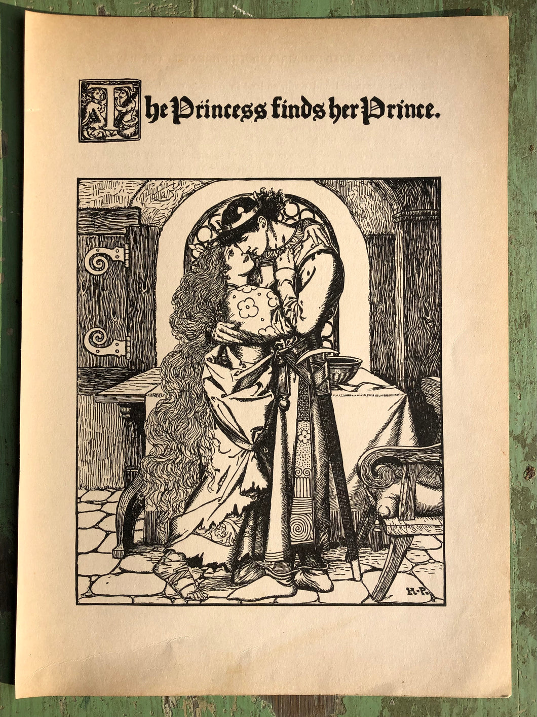 Print from The Wonder Clock by Howard Pyle