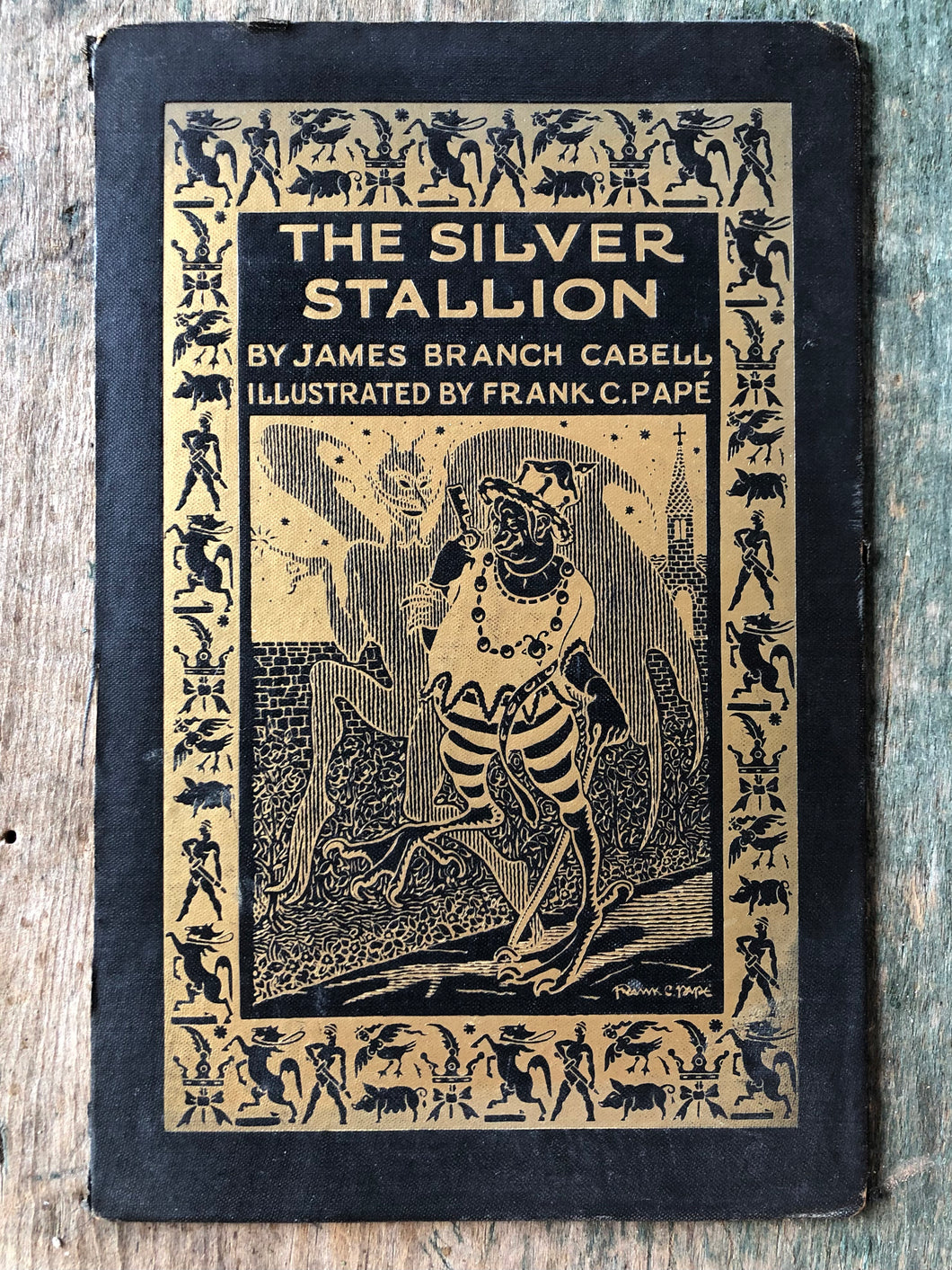 Front Cover from “The Silver Stallion” illustrated by Frank C. Papé