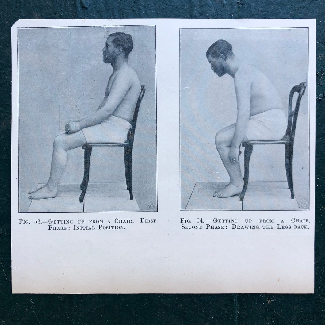 Figs. 53 and 54. Print from “The Treatment of Tabetic Ataxia by Means of Systematic Exercise” by Dr. H. S. Frenkel