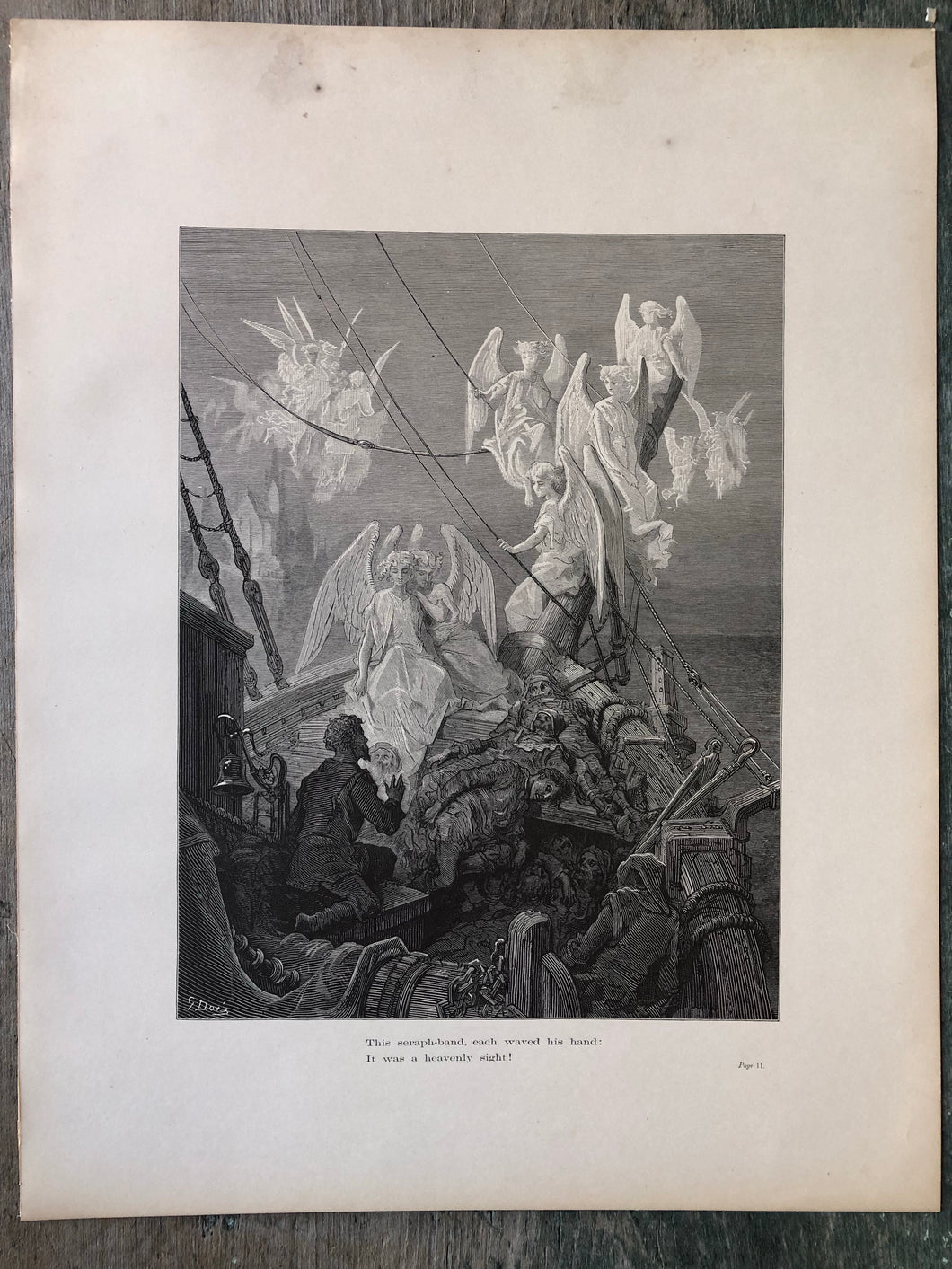Gustave Dore Print from the Rime of the Ancient Mariner by Samuel Taylor Coleridge