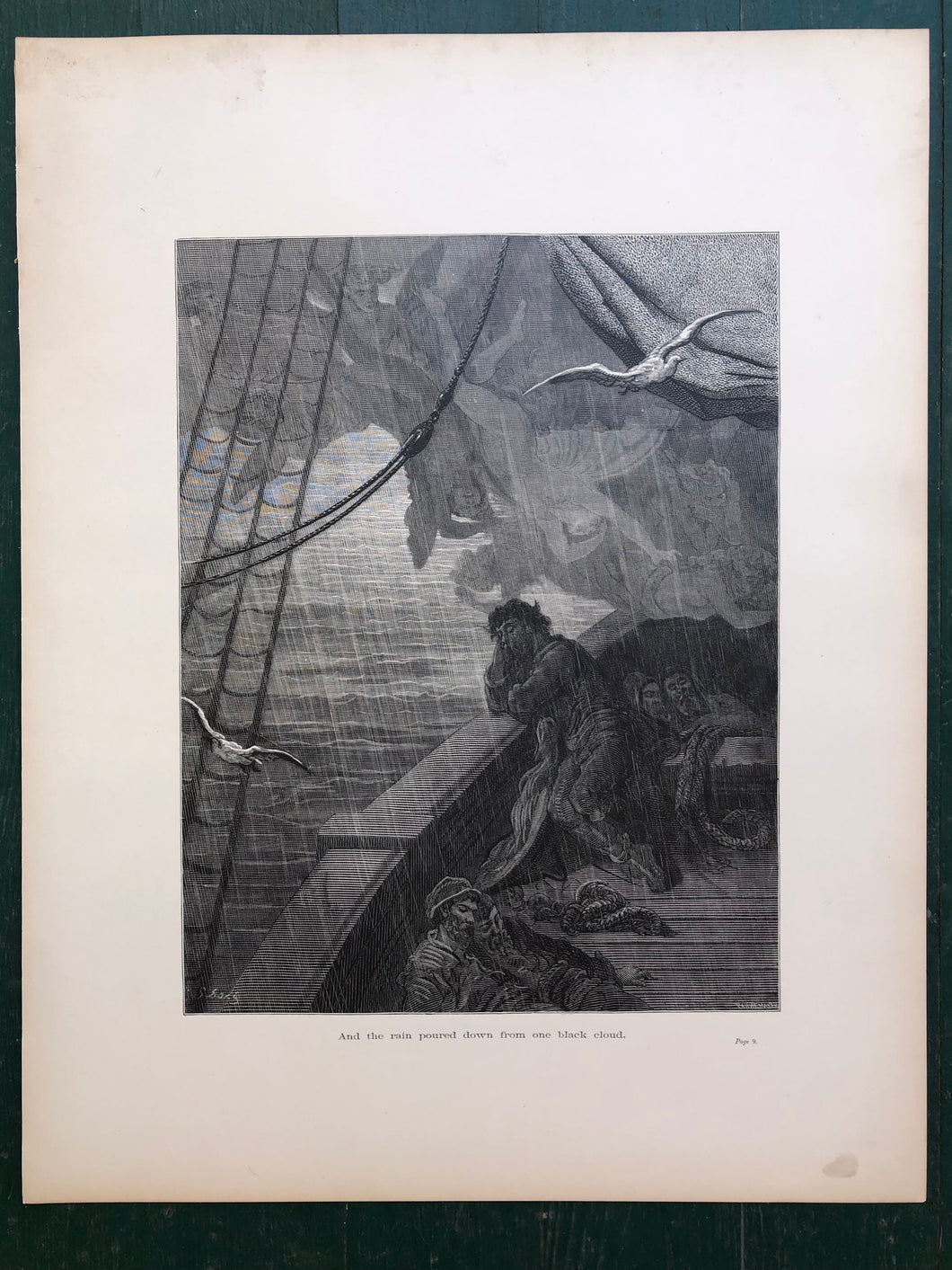 Gustave Dore Print from the Rime of the Ancient Mariner by Samuel Taylor Coleridge