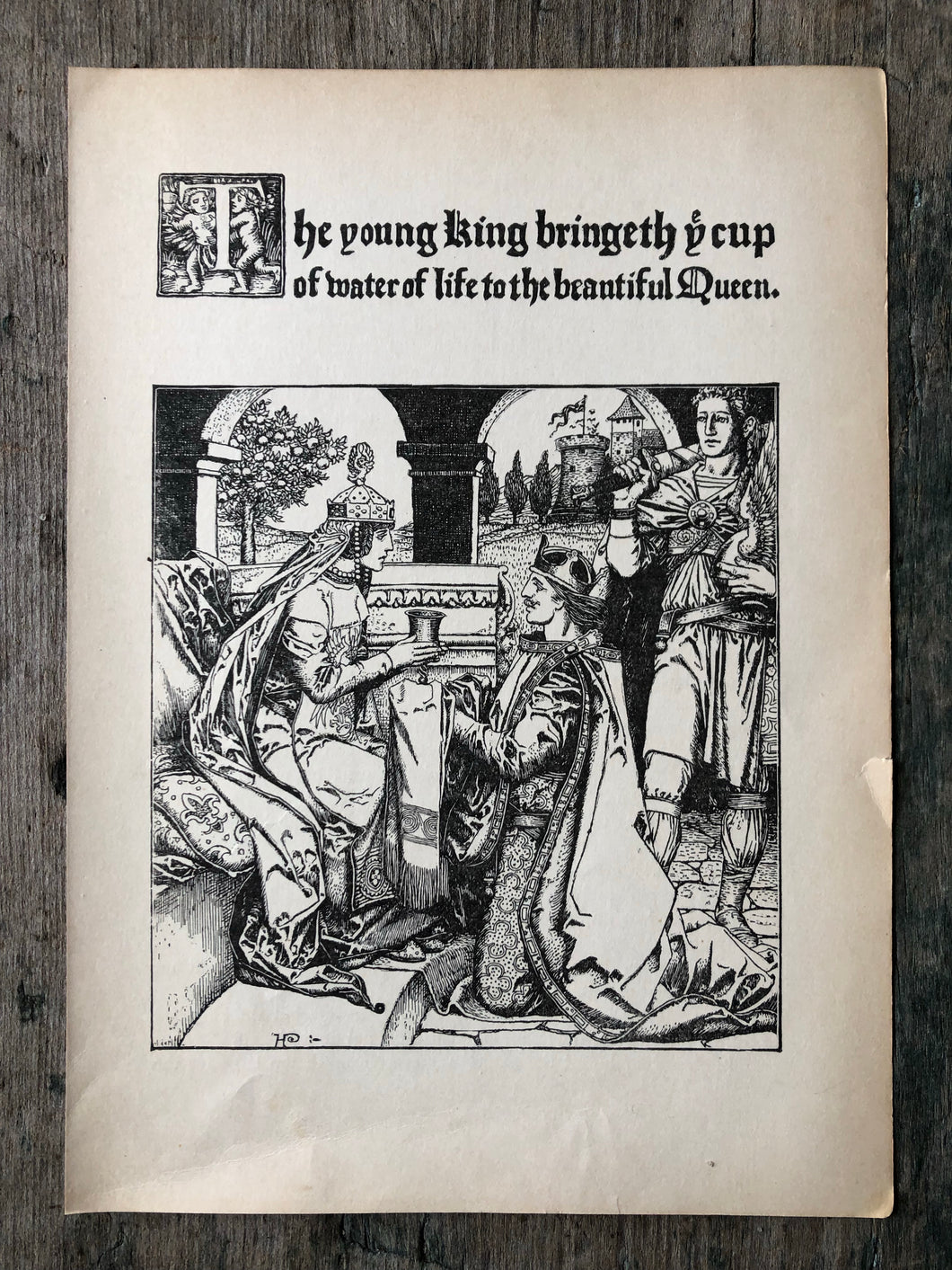 Print from The Wonder Clock by Howard Pyle