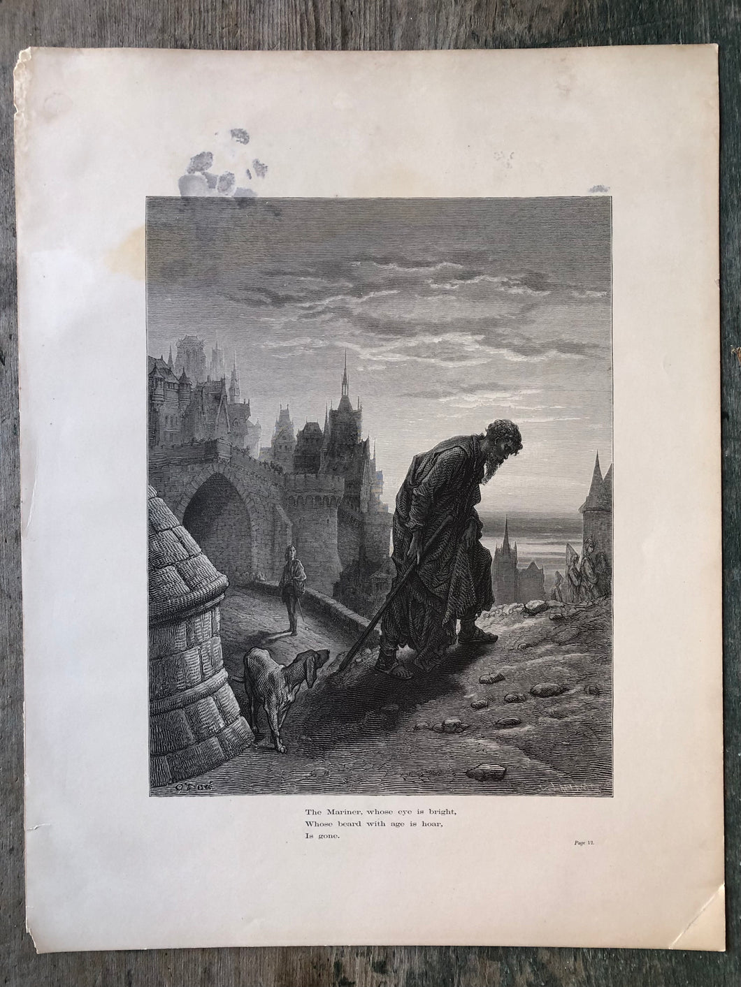 Gustave Dore Print from the Rime of the Ancient Mariner by Samuel Taylor Coleridge