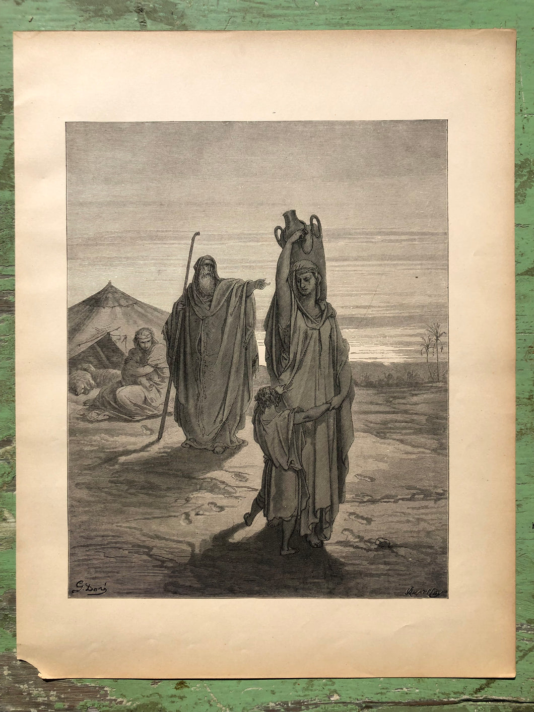The Expulsion of Hagar. From The Dore Bible Gallery by Gustave Dore