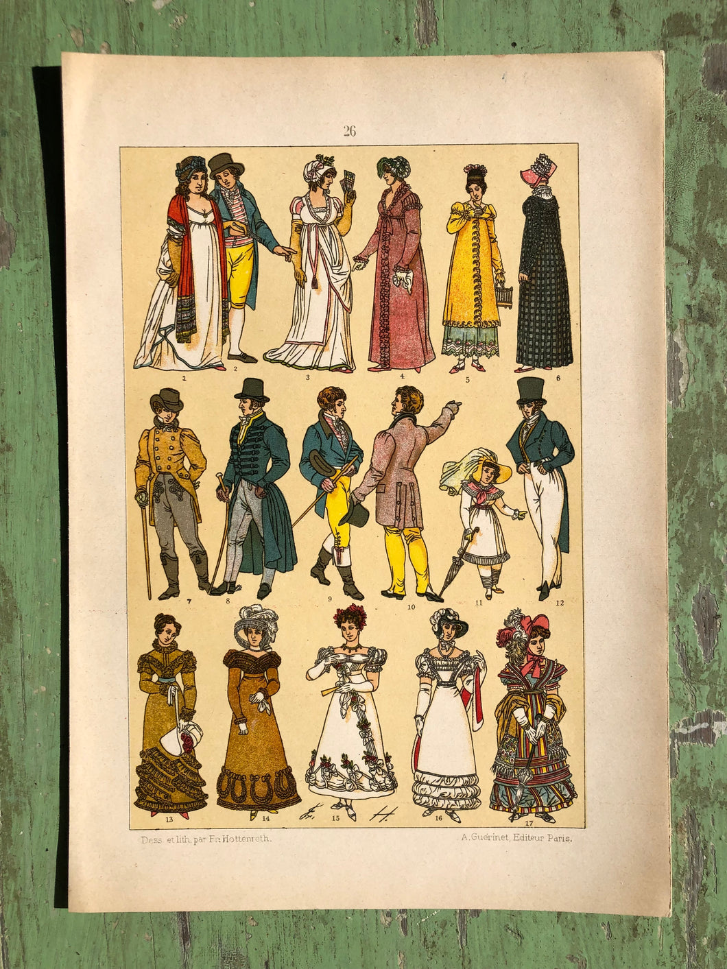 Early 20th Century Print of Historic Fashion