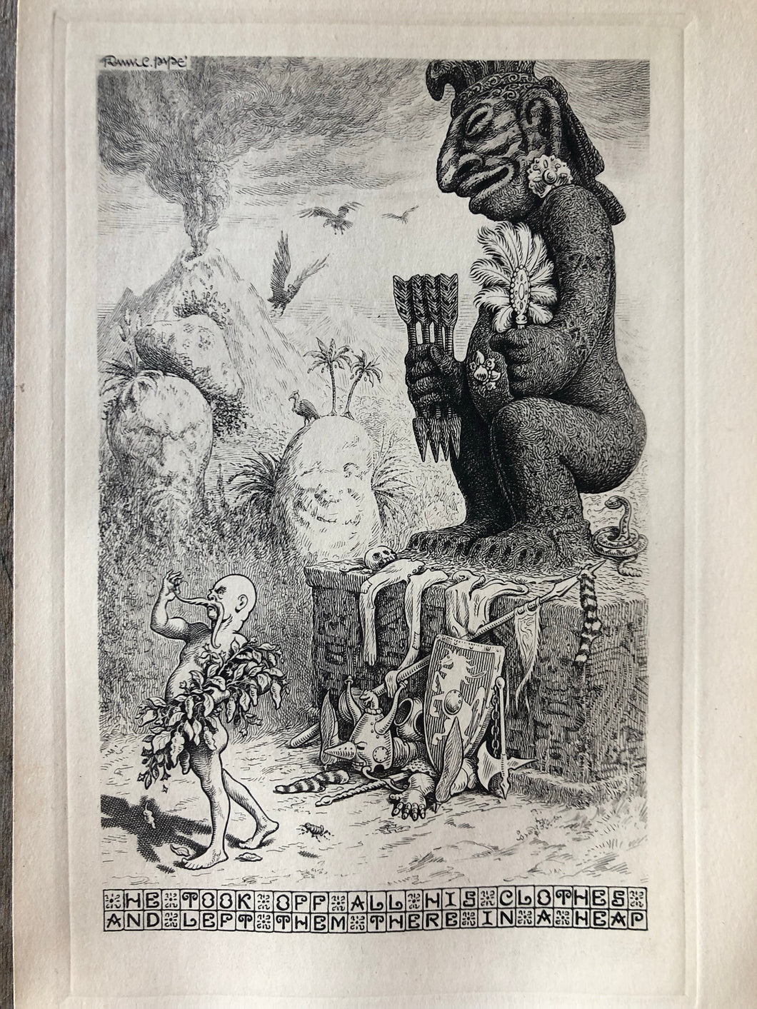 Print by Frank C. Pape from The Silver Stallion: A Comedy of Redemption by James Branch Cabell