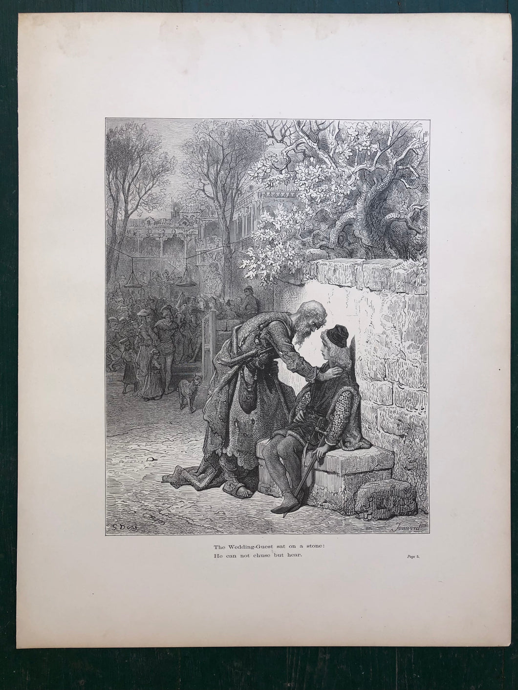 Gustave Dore Print from the Rime of the Ancient Mariner by Samuel Taylor Coleridge