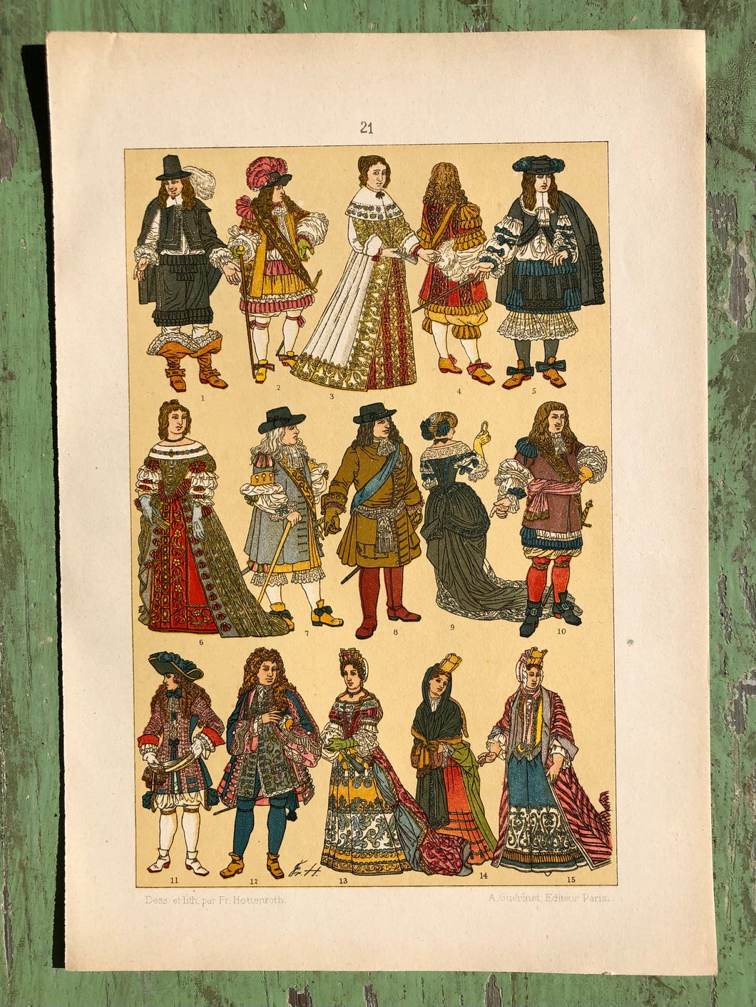 Early 20th Century Print of Historic Fashion