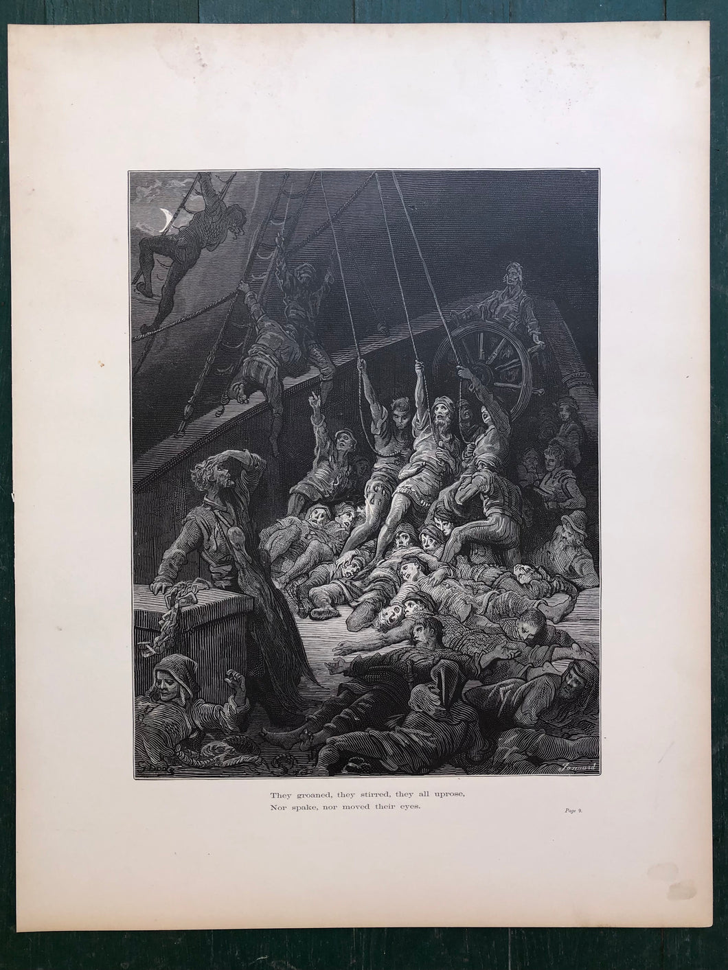 Gustave Dore Print from the Rime of the Ancient Mariner by Samuel Taylor Coleridge